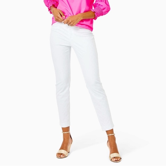 Lilly Pulitzer Pants - LILLY PULITZER 29" KELLY STRETCH PANT RESORT WHITE SIZE 6